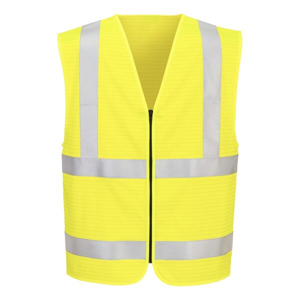 high visibility safety jacket (hi vis jacket) with reflective tape