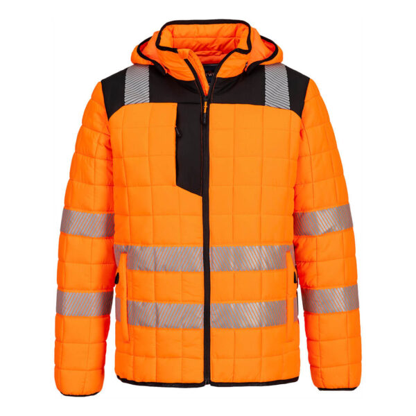 high visibility safety jacket (hi vis jacket) with reflective tape